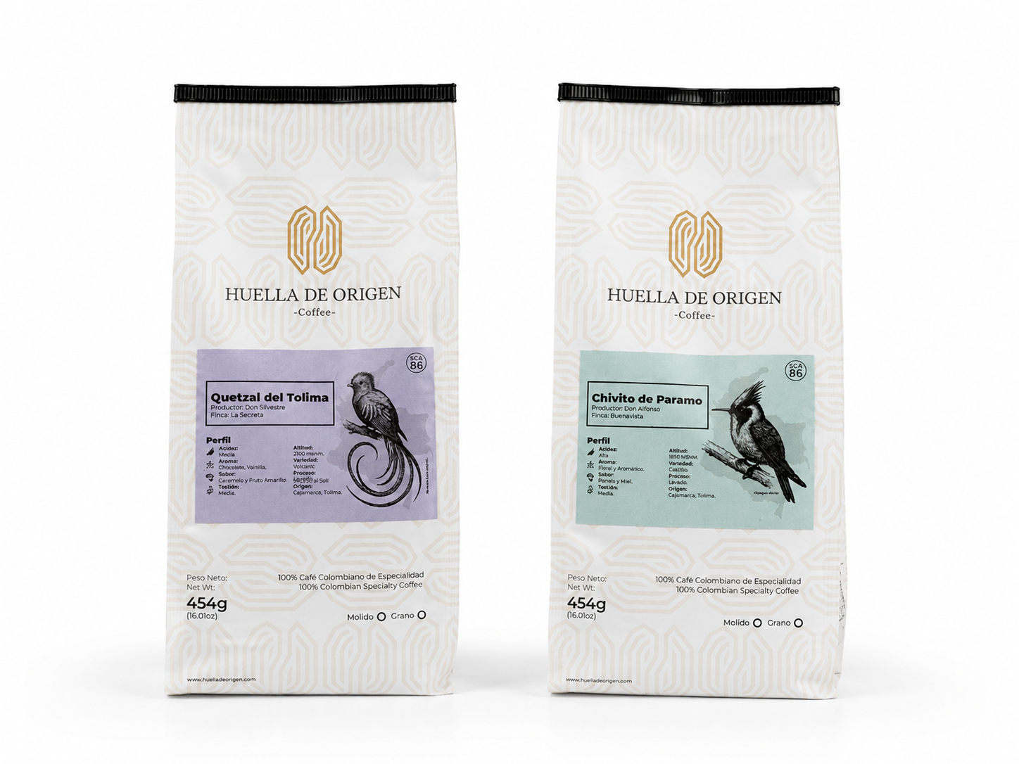 café de especialidad dúo selección huella de origen chivito & quetzal 2 x 454g café de especialidad dúo selección huella de origen chivito & quetzal 2 x 454g