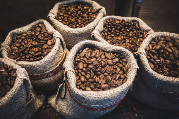 Granos de café de especialidad colombiano